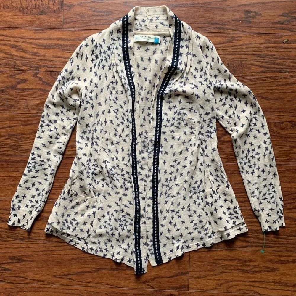 Sparrow Soft Soaring Bird cardigan. XS